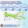 Стол массажный складной (переносной) алюминиевый JFAL01A 3-секционный фисташковый